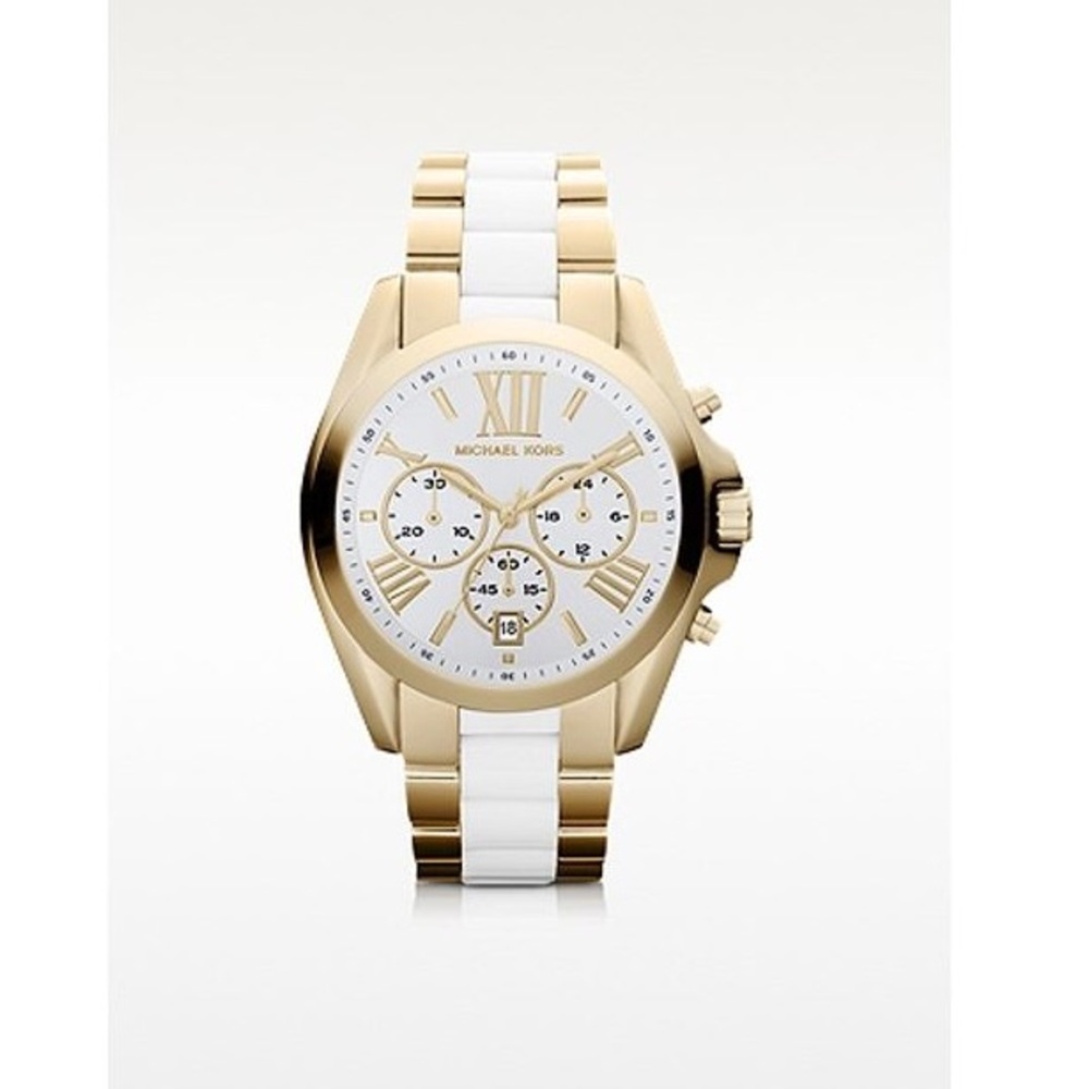 Michael Kors Bradshaw Chronograph White Two-tone